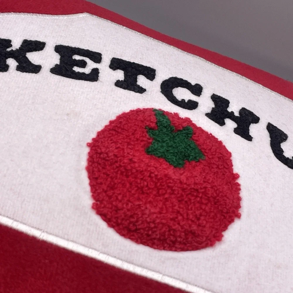 NWT Ketchup & Mustard Throw Pillow Set BFF Novelty‎ Food Plush Target Disc.